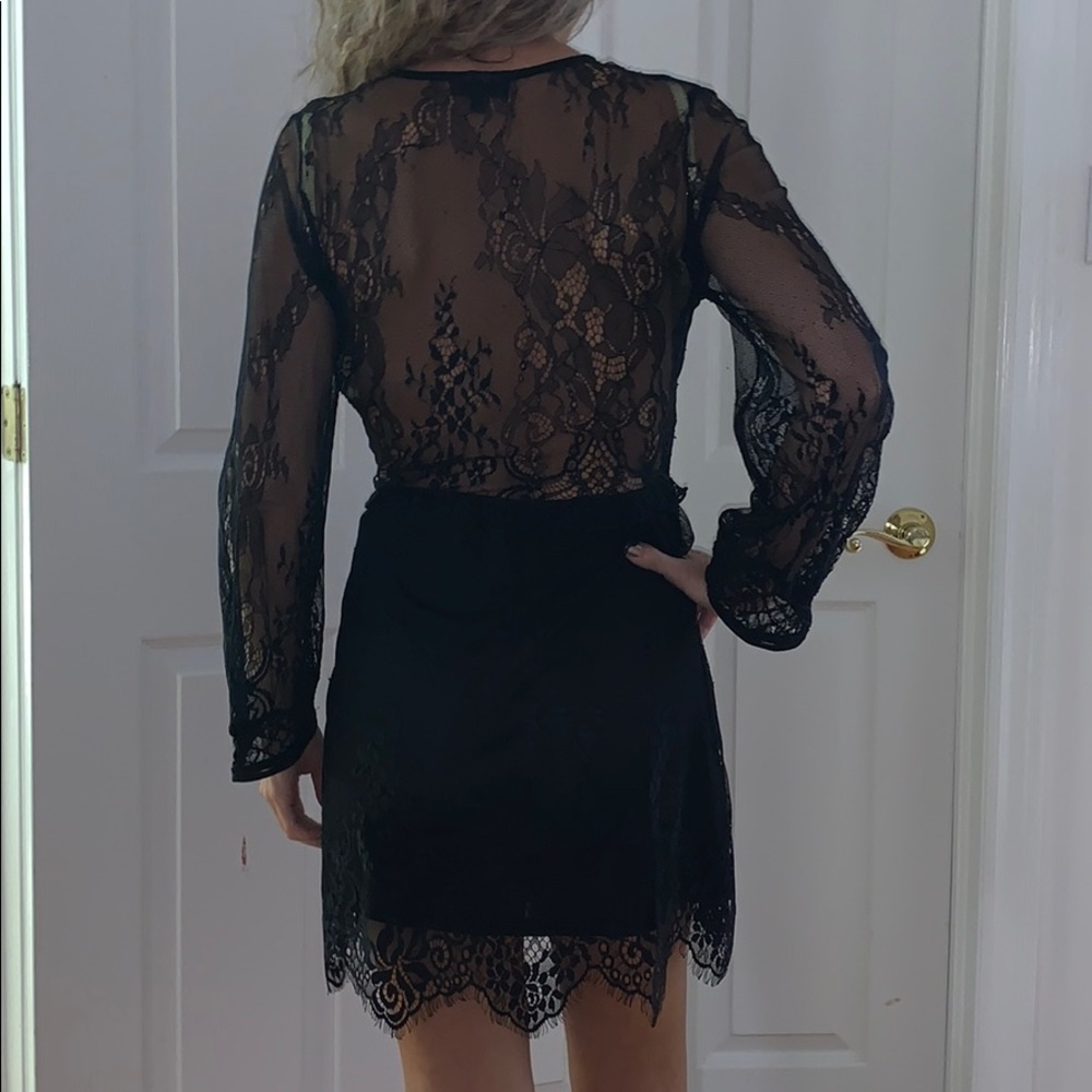 LACE MINI DRESS - Picture 2 of 2